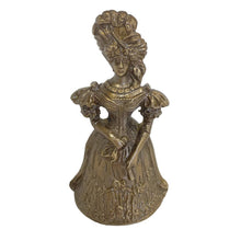 Load image into Gallery viewer, Antiqued Brass Colonial Lady Table Bell | Home Accents
