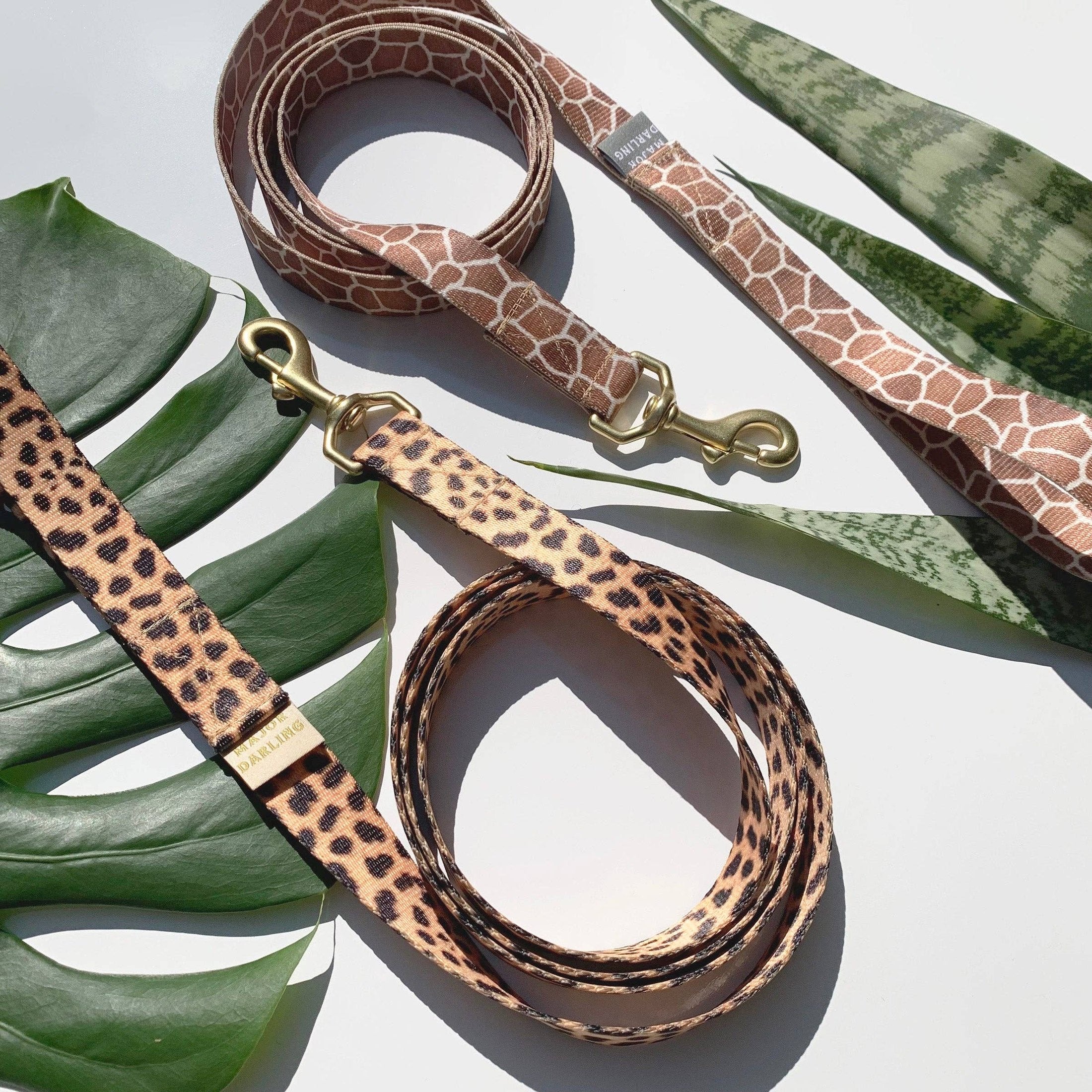 Martingale Collar / Leopard + Peach