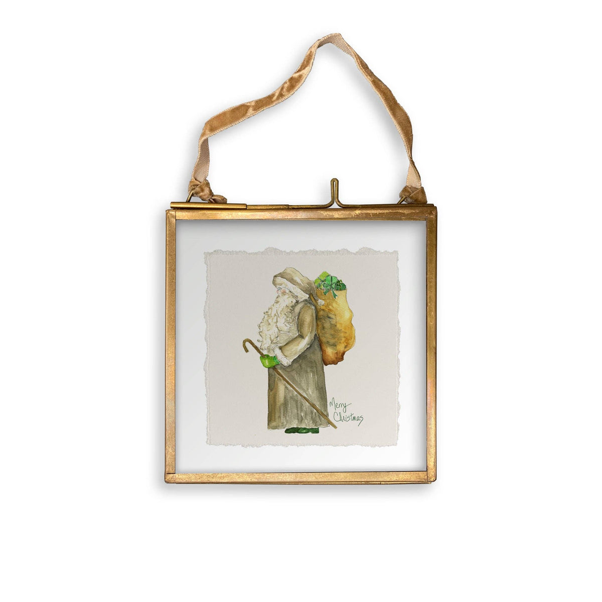 Grey Santa Kitchen Towel