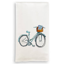 Load image into Gallery viewer, Blue Bike with Hydrangeas
