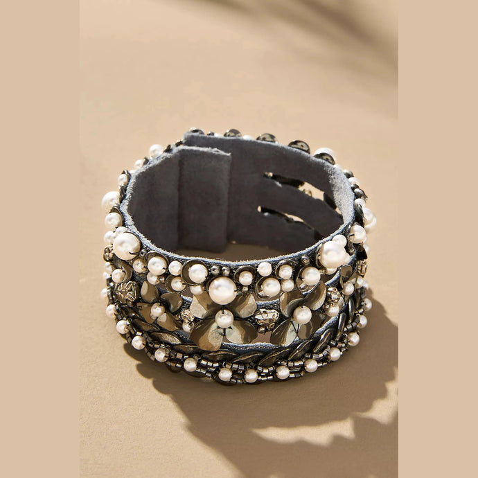 Deepa Gurnani - Lilibeth Cuff (Gunmetal)