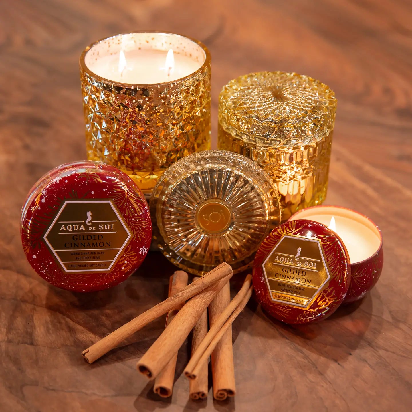 Gilded Cinnamon Candle - 9oz