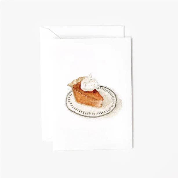 Pumpkin pie mini enclosure notecard