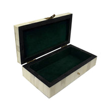 Load image into Gallery viewer, William Morris Tulip Printed Jewelry Storage Bone Box | Home
