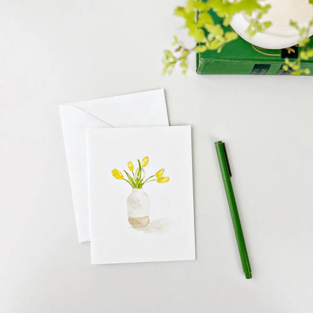 Set of 8 Assorted Flower Notecards