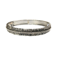 Load image into Gallery viewer, TAT2 - Vintage Silver Egy Crystal Bangle
