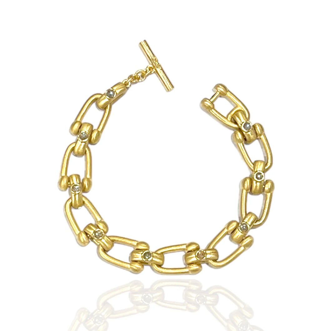 TAT2 - Gold Broni Horseshoe Bracelet
