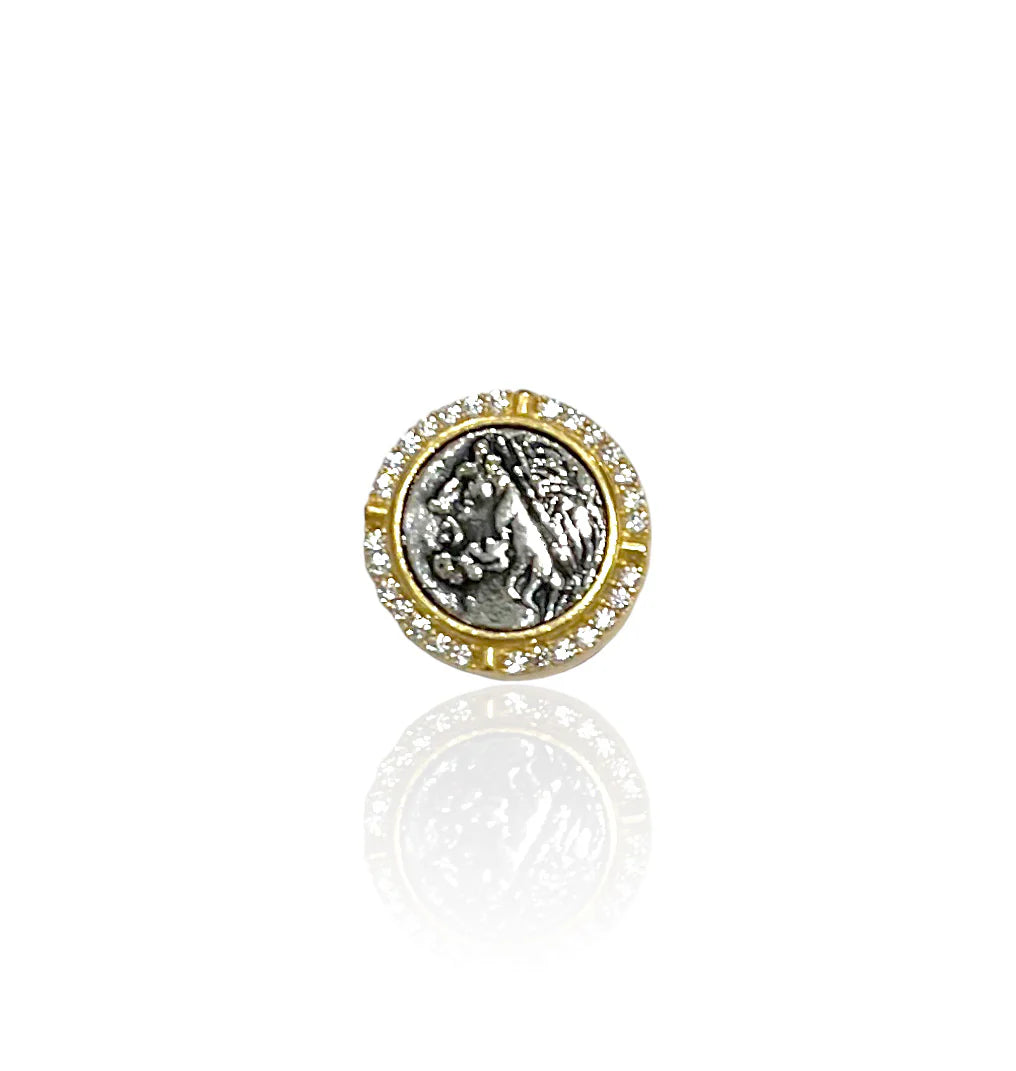 TAT2 - Gold Ciro Brooch