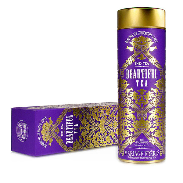 Beautiful Tea - Gourmet Black Tea/Pomegranate/Cornflower Petal - 80g Canister