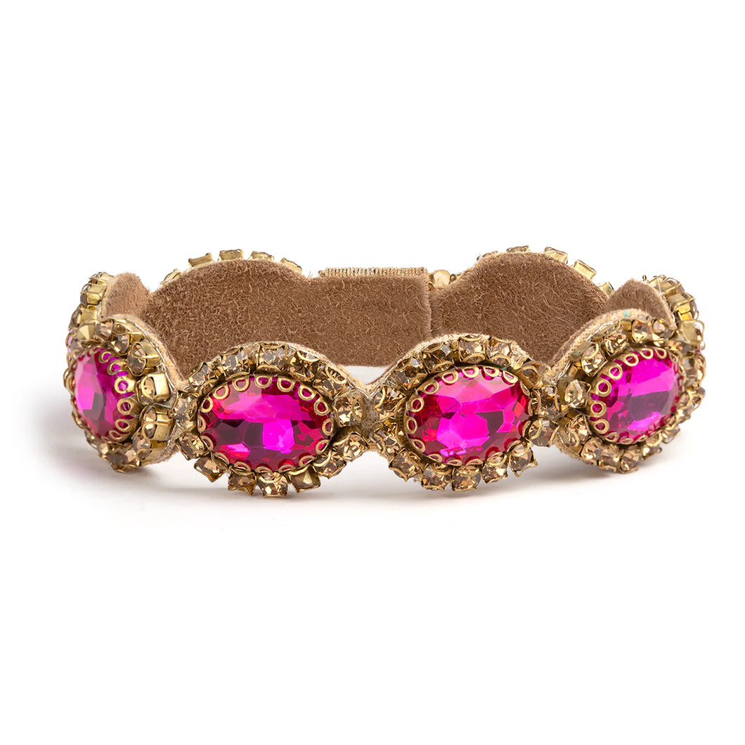 Deepa Gurnani - Celine Cuff (Fuchsia)
