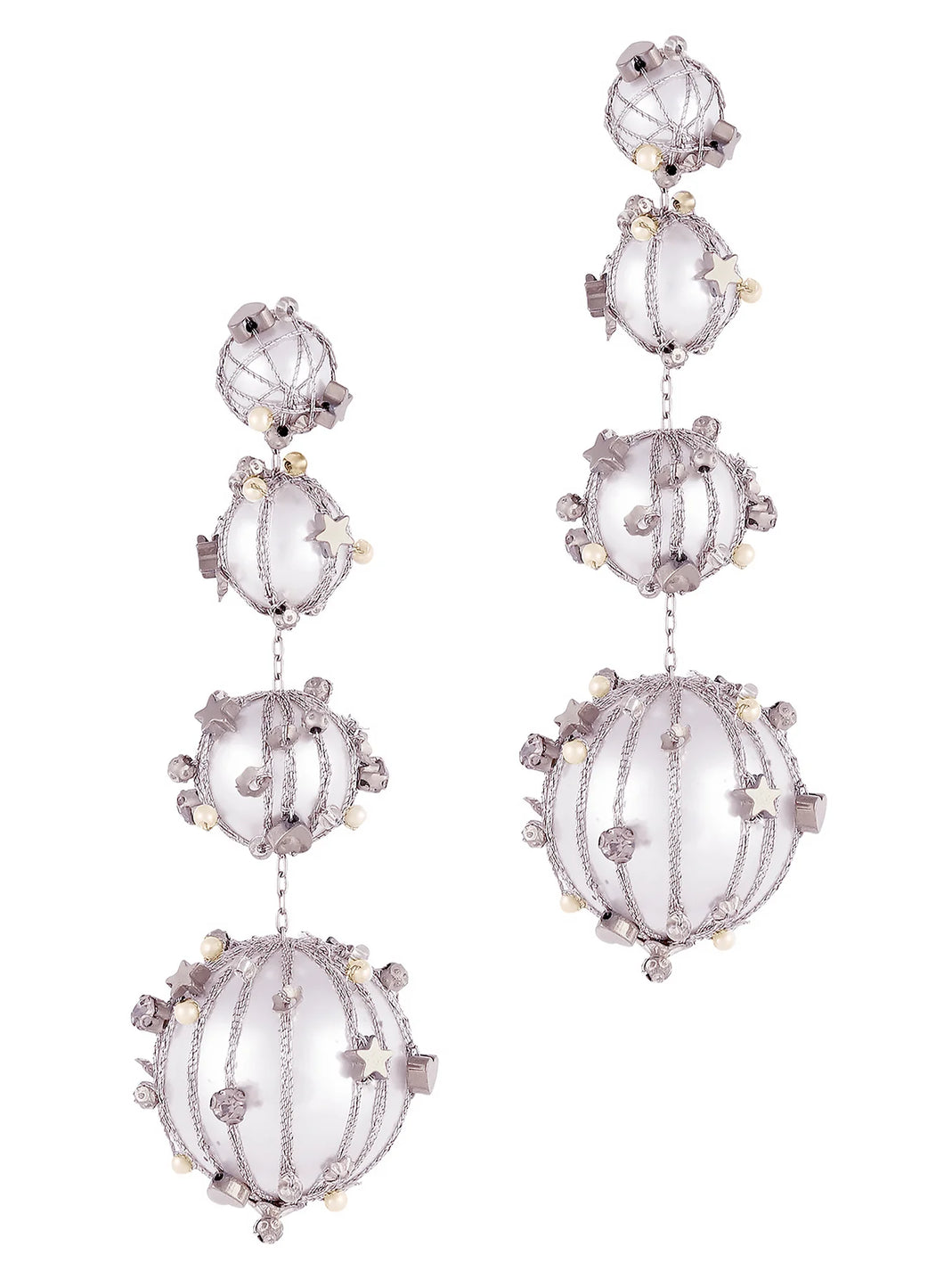 Deepa Gurnani - Czar Earrings (Silver)