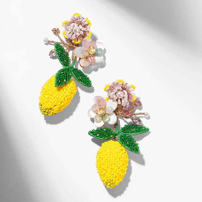 Deepa Gurnani - Lemon Earrings (Yellow)