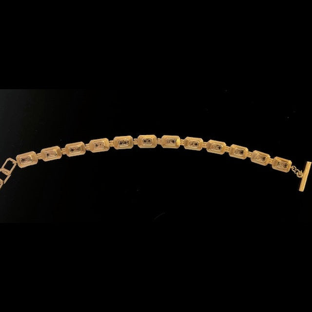 TAT2 Design - Silver Gemstone Bracelet
