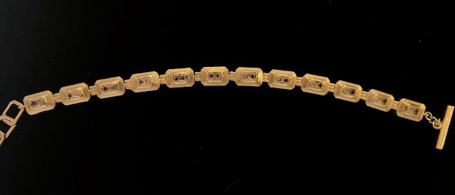 TAT2 - Silver Gemstone Bracelet