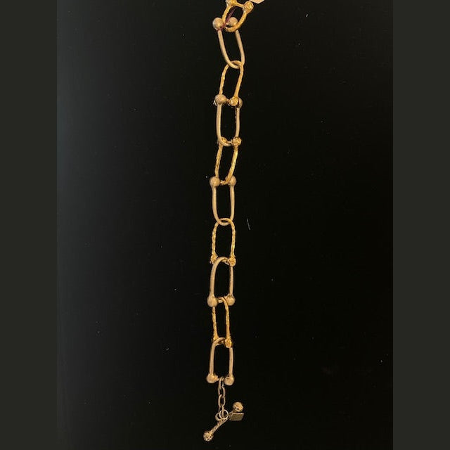 TAT2 Design - Horse Bit Link Chain Bracelet Silver and Gold