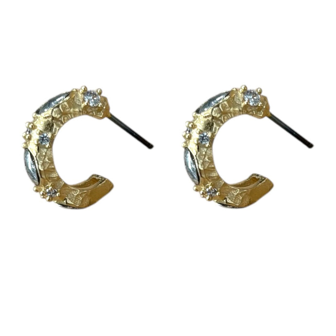 TAT 2 Design - Gold Mini Alma Hoops