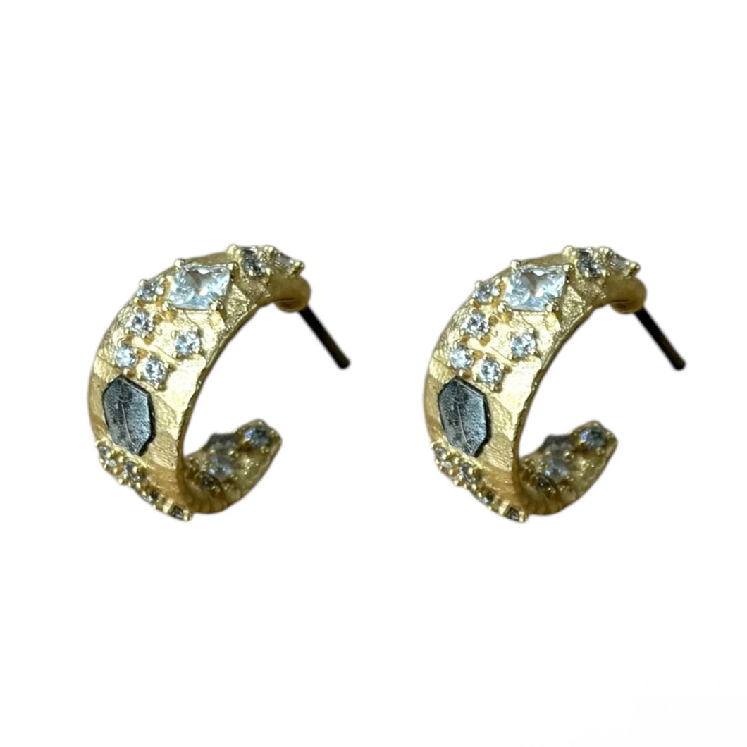 TAT 2 Design - Gold Mini Cosa Hoops