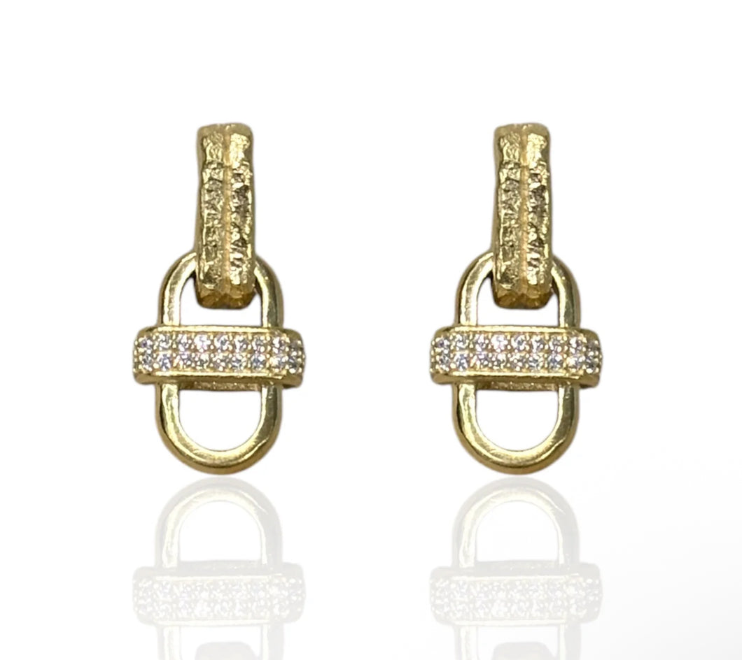 TAT 2 Design Gold Costa Earrings