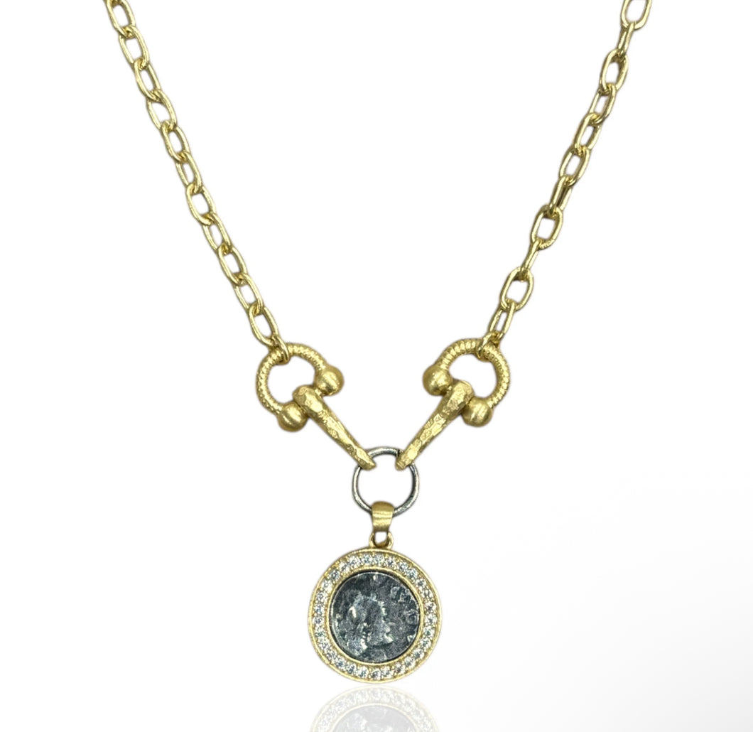 TAT 2 Design Gold Layla Horsebit Necklace