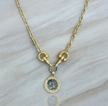 Load image into Gallery viewer, TAT 2 Design Gold Layla Horsebit Necklace

