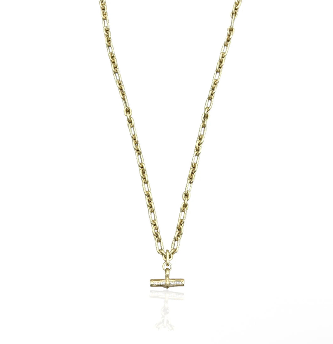 TAT 2 Design Mini Gold Byron Toggle Necklace