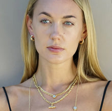 Load image into Gallery viewer, TAT 2 Design Mini Gold Byron Toggle Necklace
