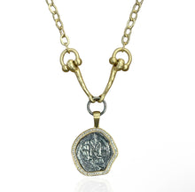 Load image into Gallery viewer, TAT 2 Design Gold Molat Horsebit Necklace 18&quot;
