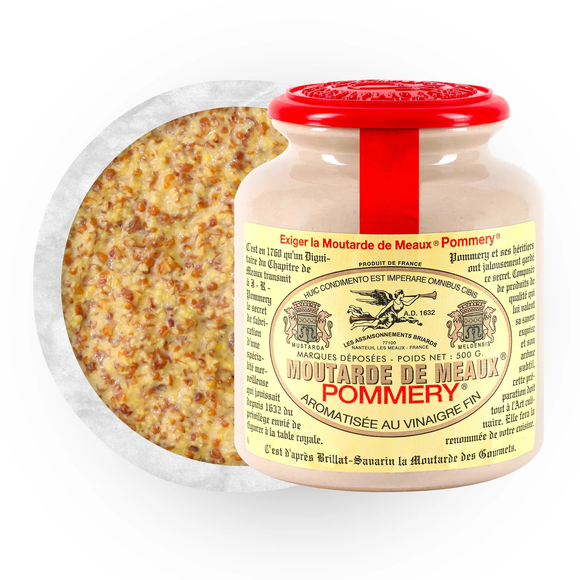 Moutarde de Meaux® Pommery® French Grain Mustard 500g / 17.60oz