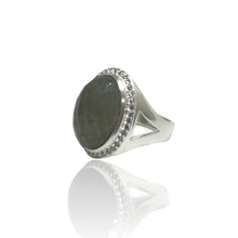 Load image into Gallery viewer, TAT2 - Satin Silver Labradorite Forte Ring
