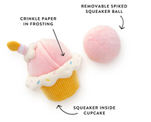 Load image into Gallery viewer, Birthday Cupcake Bouncing Dog Toy
