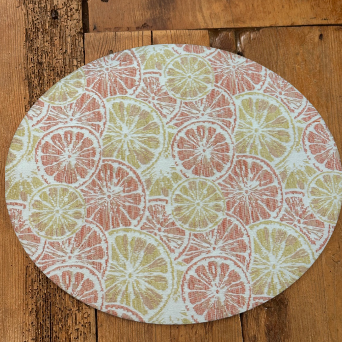 Busatti Oval Placemat - Citrus Slices