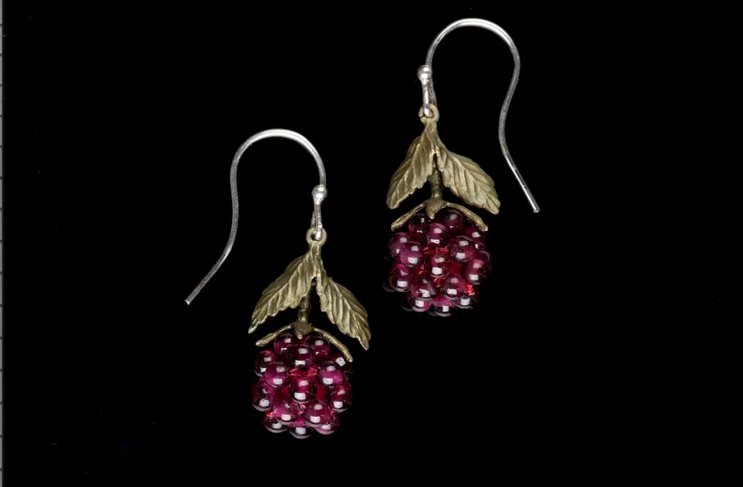 Michael Michaud Jewelry - Raspberry Wire Drop Earrings