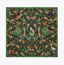 Load image into Gallery viewer, Halcyon Days Silk Mini Scarf - Woodland Wildlife (Animals)
