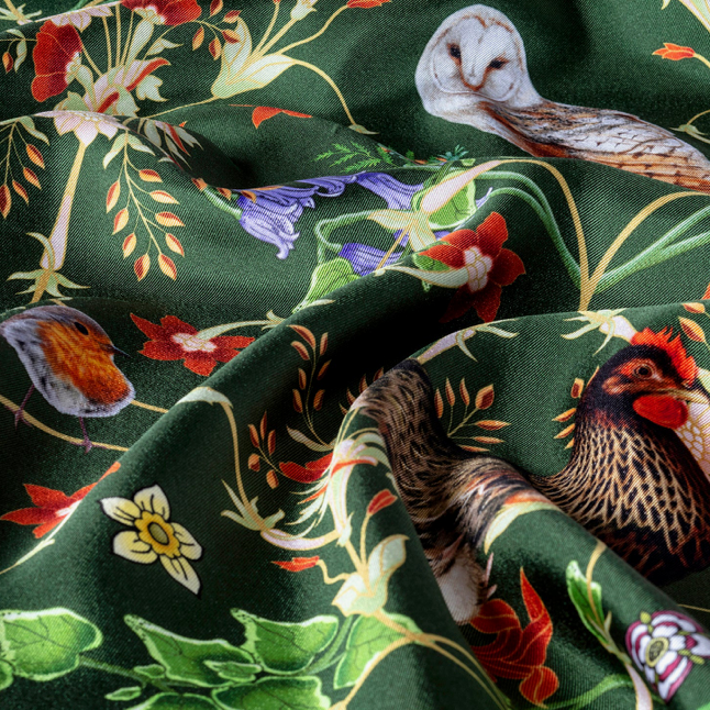 Halcyon Days Silk Mini Scarf - Woodland Wildlife (Animals)