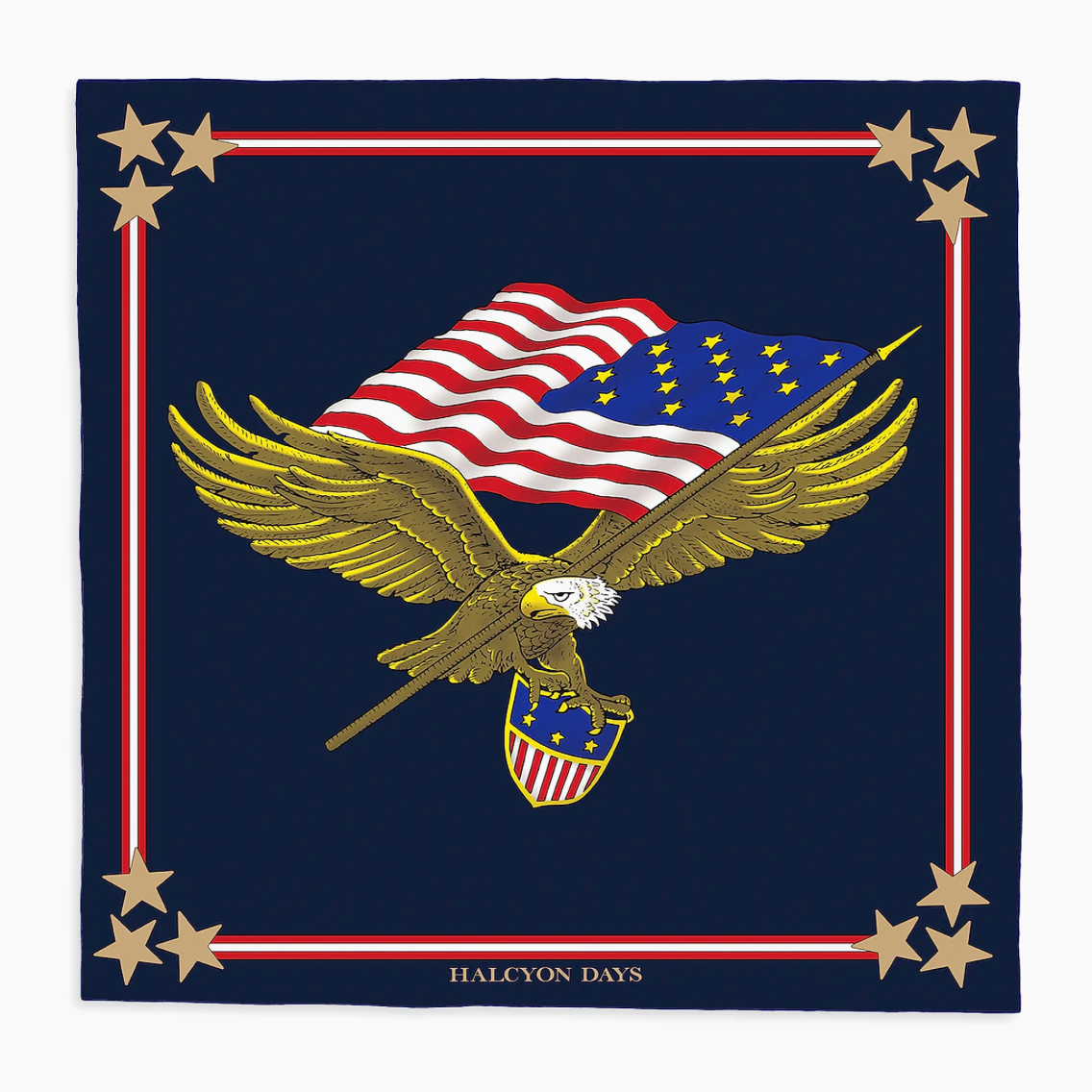 Halcyon Days Silk Mini Scarf - Star Spangled Banner