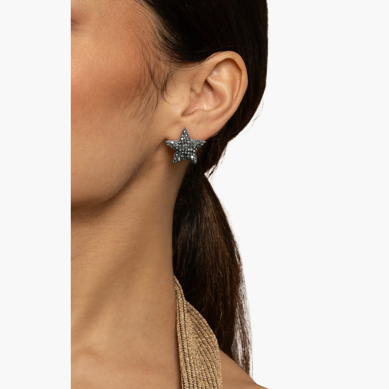 Deepa Gurnani - Loris Earrings (Gunmetal)