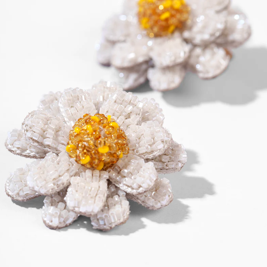 Deepa Gurnani - Daisies Earrings (White)