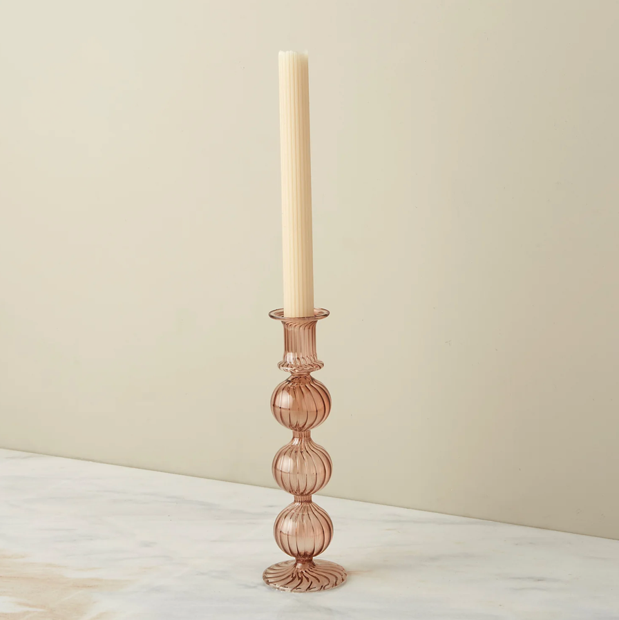 Be Home - Nalia Candlestick, Amaranth