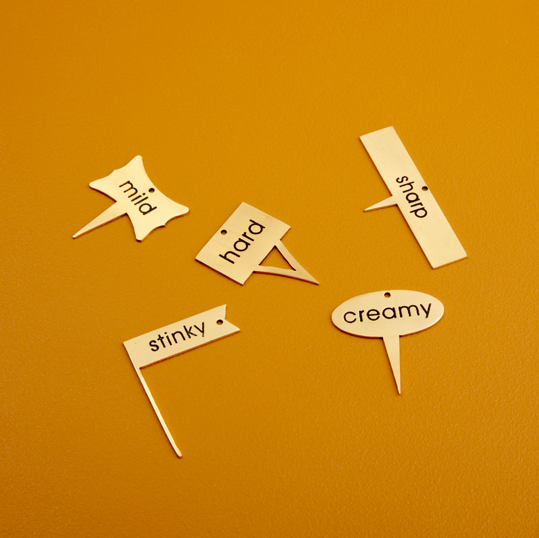 Be Home - Gold Cheese Markers (Set of 5)