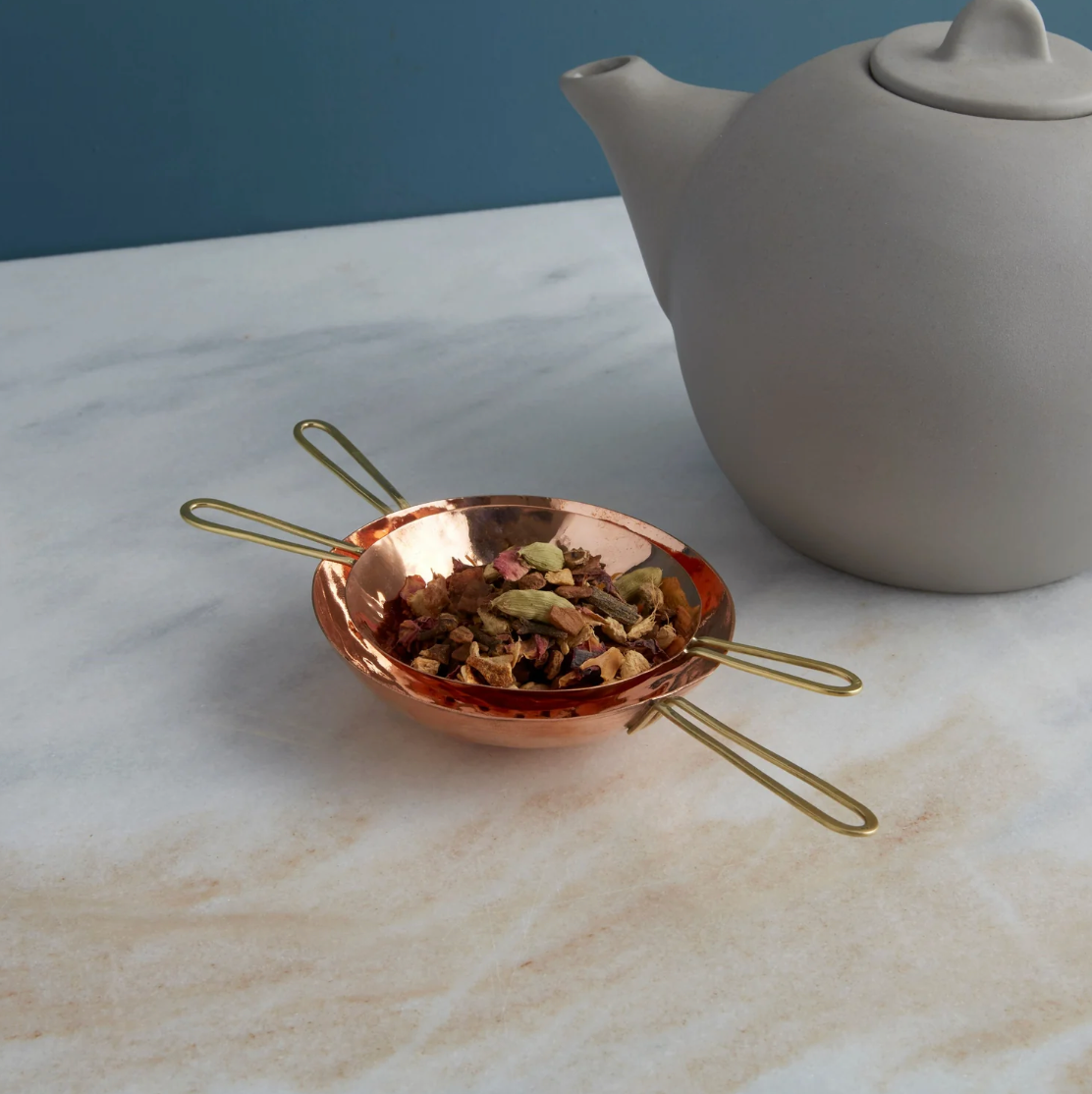 Camden Copper + Brass Tea Strainer - Thumbnail 4