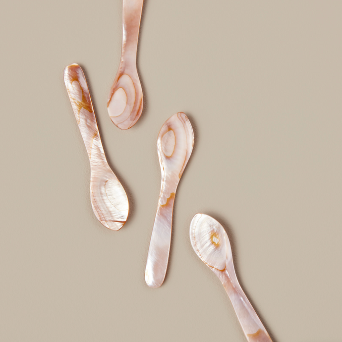 Be Home - Brown Seashell Spoons (Large, Set of 4)