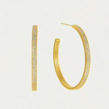 Load image into Gallery viewer, Dean Davidson - Petit Pavé Midi Hoops
