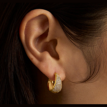 Load image into Gallery viewer, Dean Davidson - Margaux Pavé Huggie Hoops
