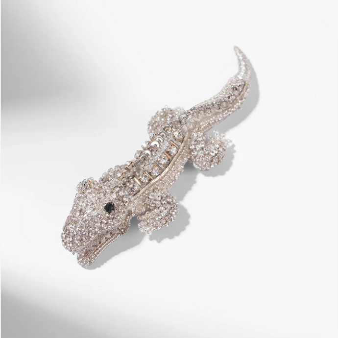 Deepa Gurnani - Alligator on Ice Brooch
