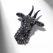 Load image into Gallery viewer, Deepa Gurnani - Goat On Ice Brooch
