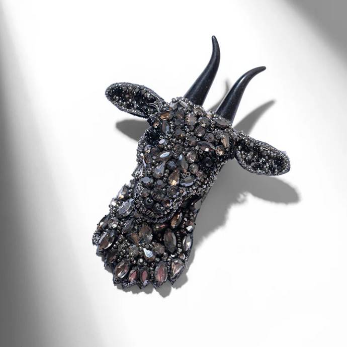 Deepa Gurnani - Goat On Ice Brooch