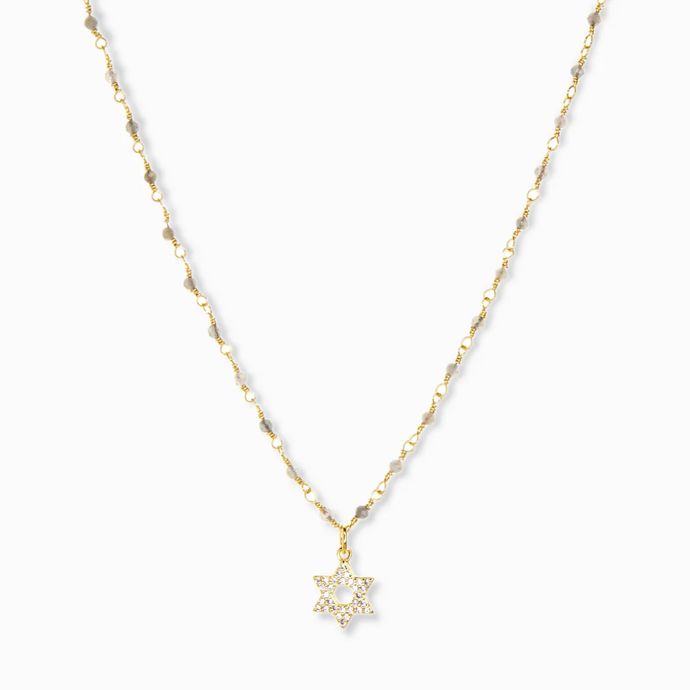 Star of David Labradorite Necklace