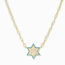 Load image into Gallery viewer, Pave Baguette Star Necklace
