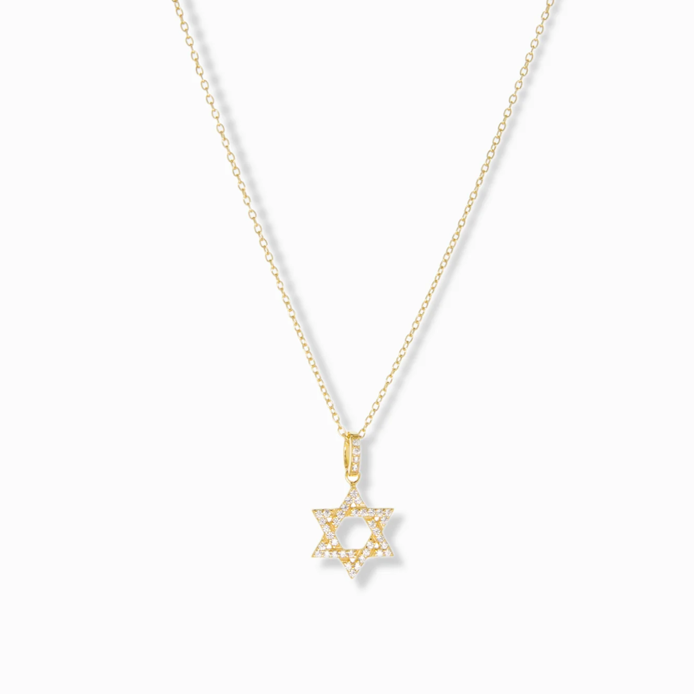 Pave Star of David Necklace