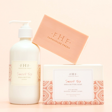 Load image into Gallery viewer, Sweet Tea 2 PC Harvest Basket - Shea Butter Soap 6 oz. and Hand Cream 2 fl. oz.
